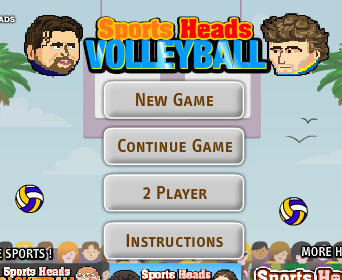 Sports head volleyball