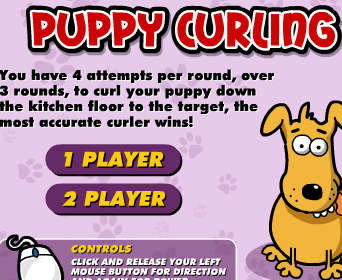 Puppy curling