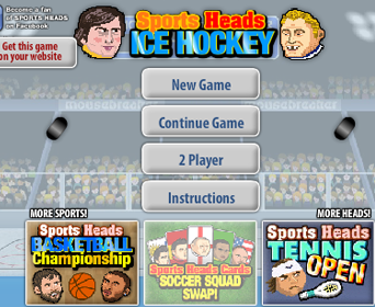 Sports heads ice hockey