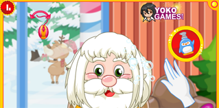 Santa claus hair salon