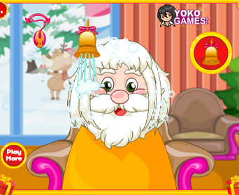 Santa claus hair salon