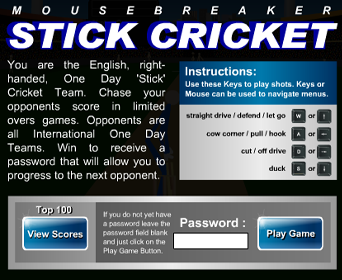 Stick cricket