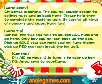 Christmas squirrel