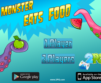 Monster eats food