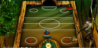 Jungle air hockey