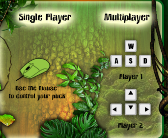 Jungle air hockey