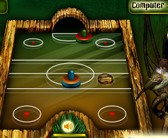 Jungle air hockey