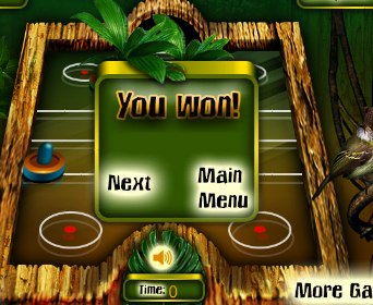 Jungle air hockey