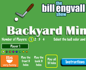 Backyard mini golf